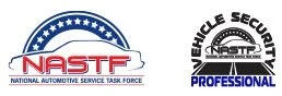 NASTF and NASTF Vehicle Security Professional badges